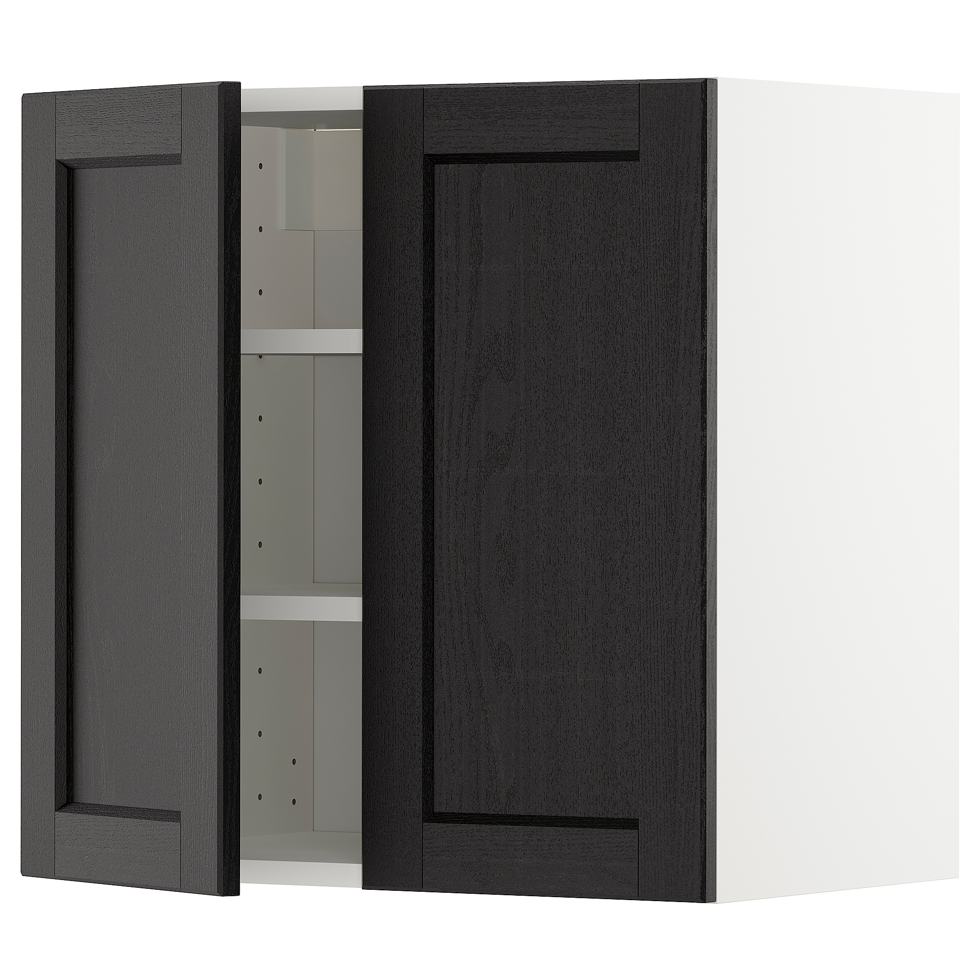 METOD wall cabinet with shelves/2 doors