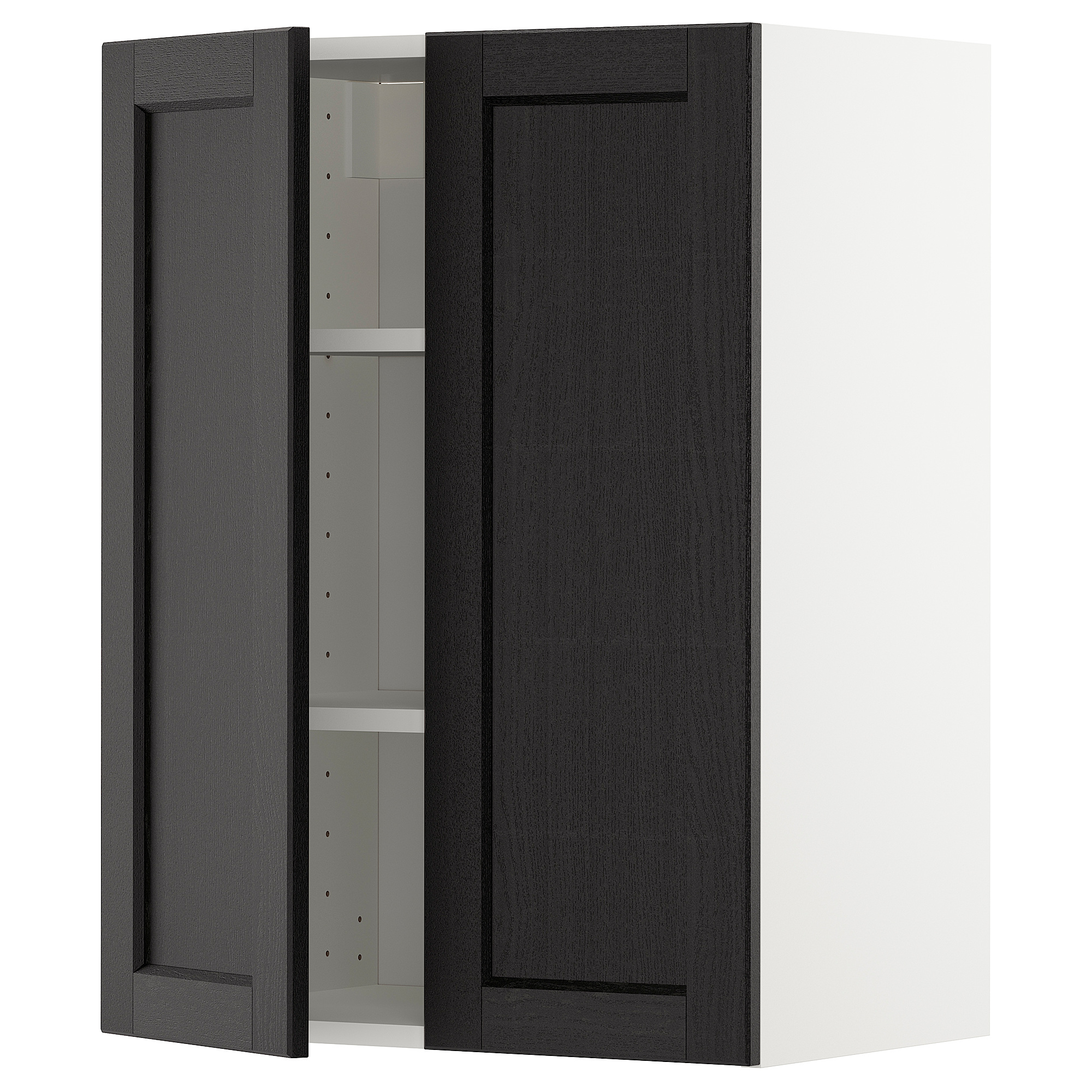 METOD wall cabinet with shelves/2 doors