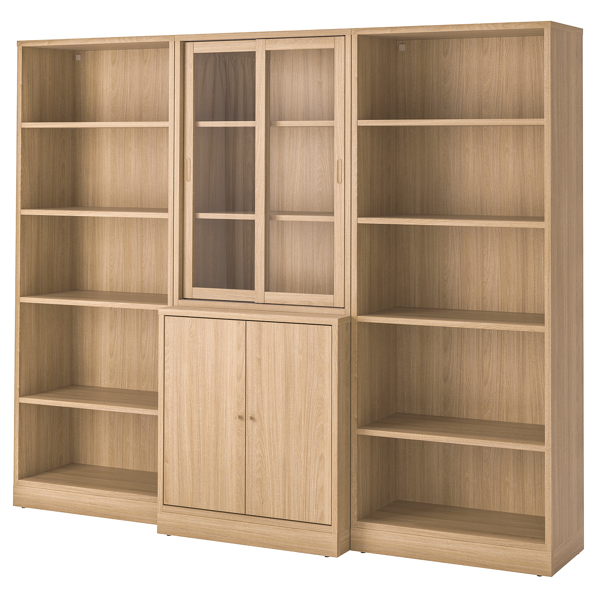 TONSTAD storage comb w sliding glass doors