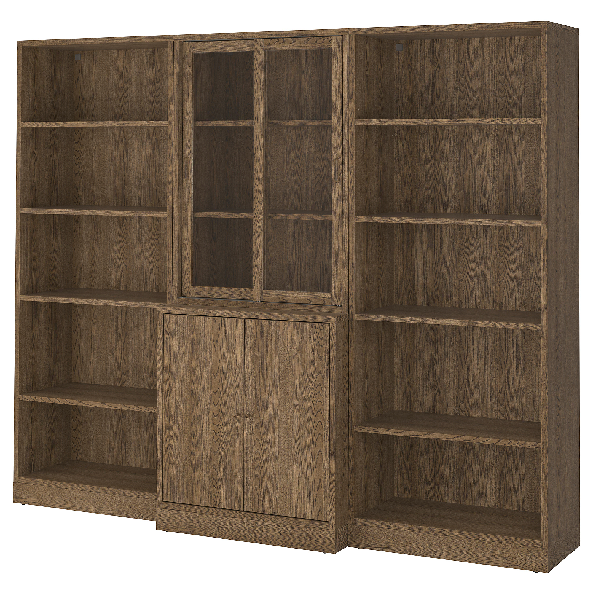 TONSTAD storage comb w sliding glass doors