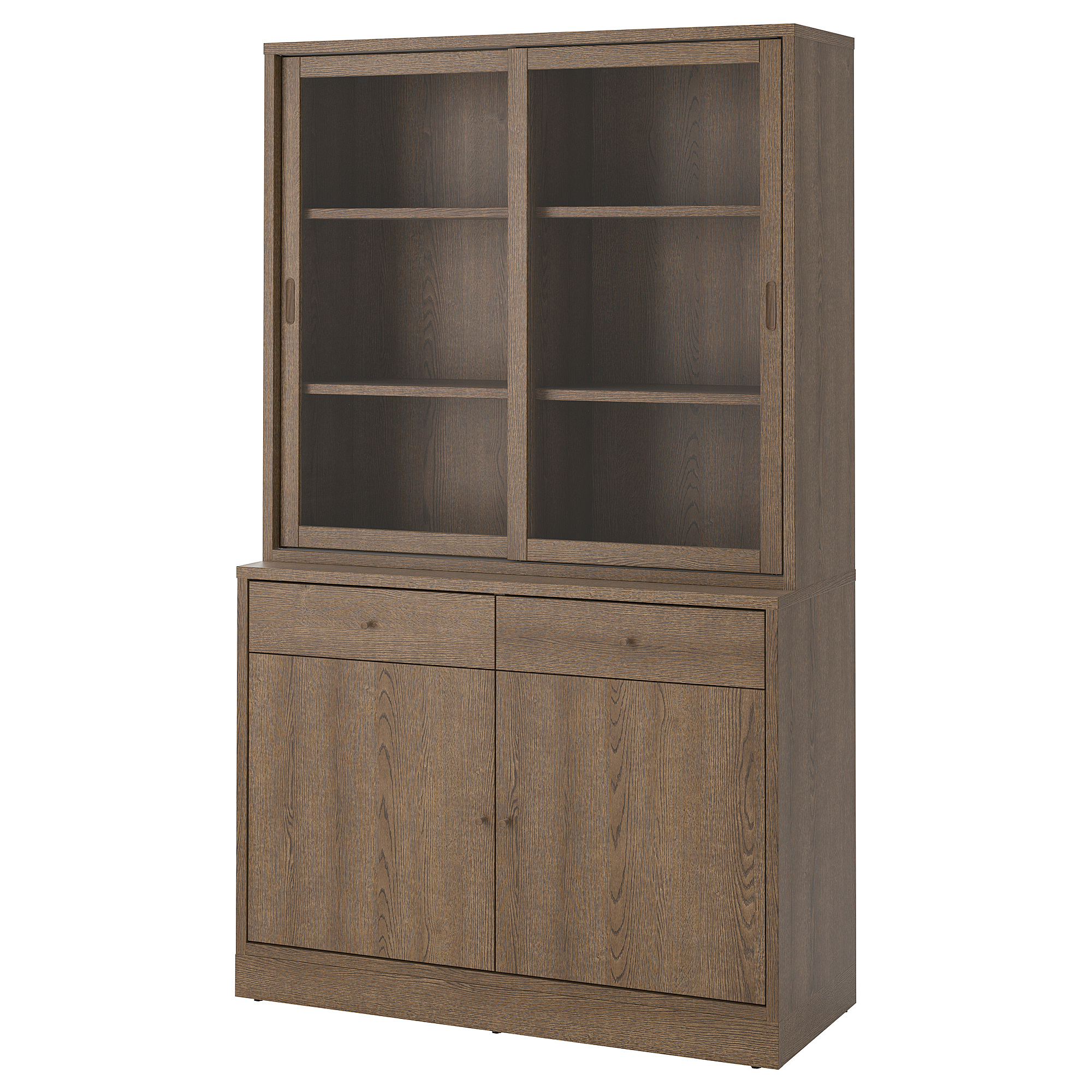 TONSTAD storage comb w sliding glass doors