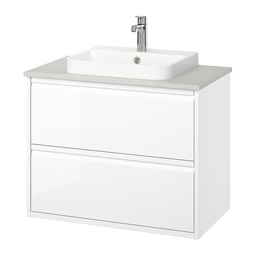 ÄNGSJÖN/BACKSJÖN wash-stnd w drawers/wash-basin/tap