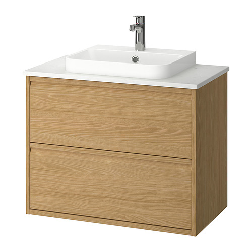 ÄNGSJÖN/BACKSJÖN wash-stnd w drawers/wash-basin/tap