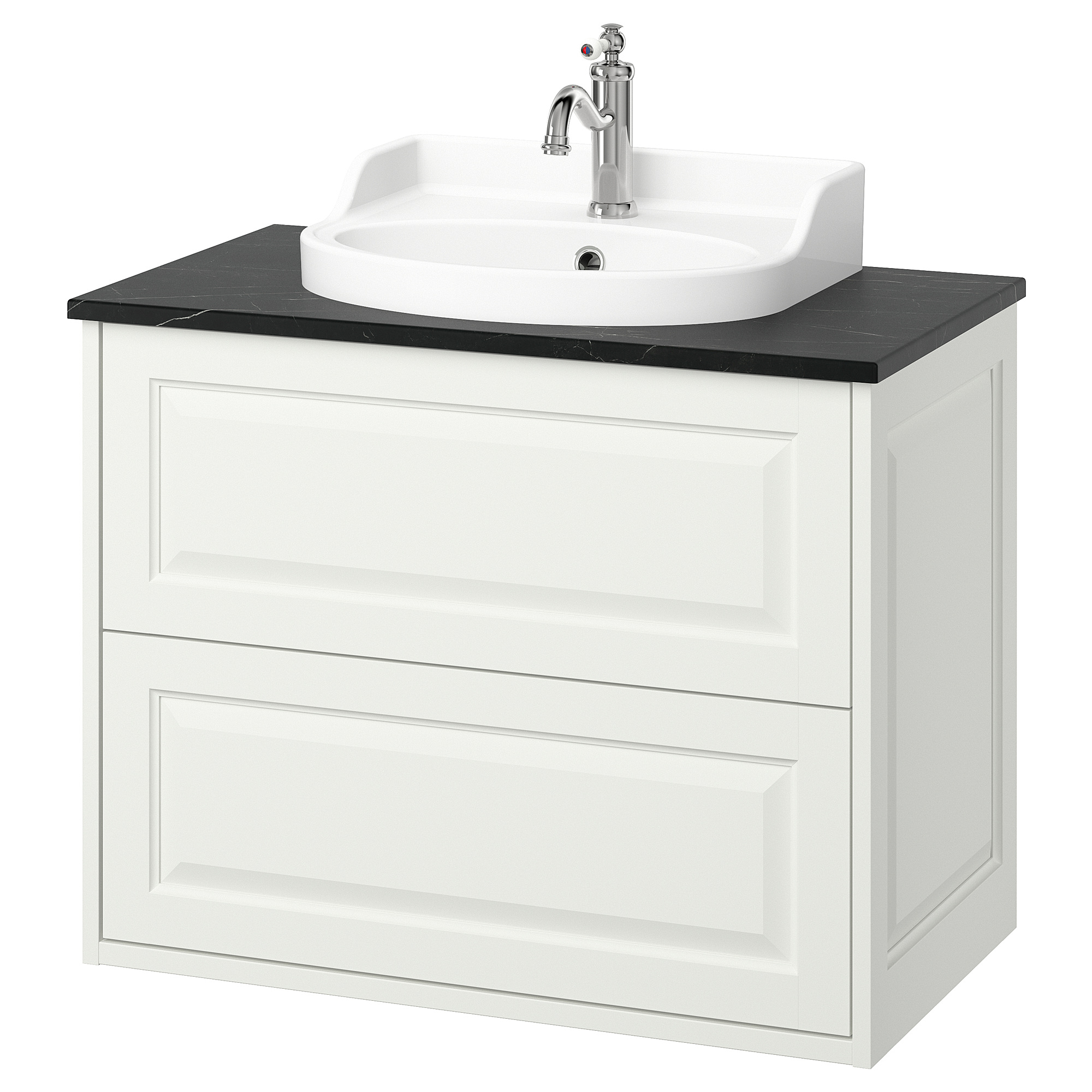 TÄNNFORSEN/RUTSJÖN wash-stnd w drawers/wash-basin/tap