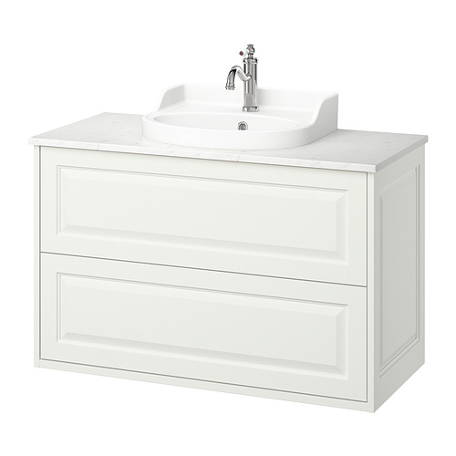 TÄNNFORSEN/RUTSJÖN wash-stnd w drawers/wash-basin/tap