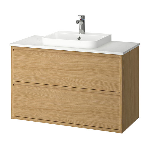 ÄNGSJÖN/BACKSJÖN wash-stnd w drawers/wash-basin/tap