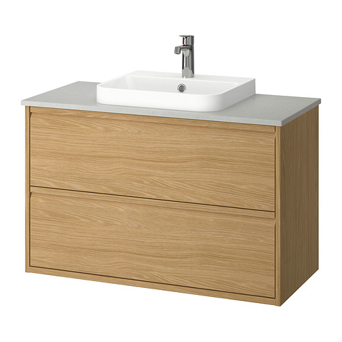 ÄNGSJÖN/BACKSJÖN wash-stnd w drawers/wash-basin/tap