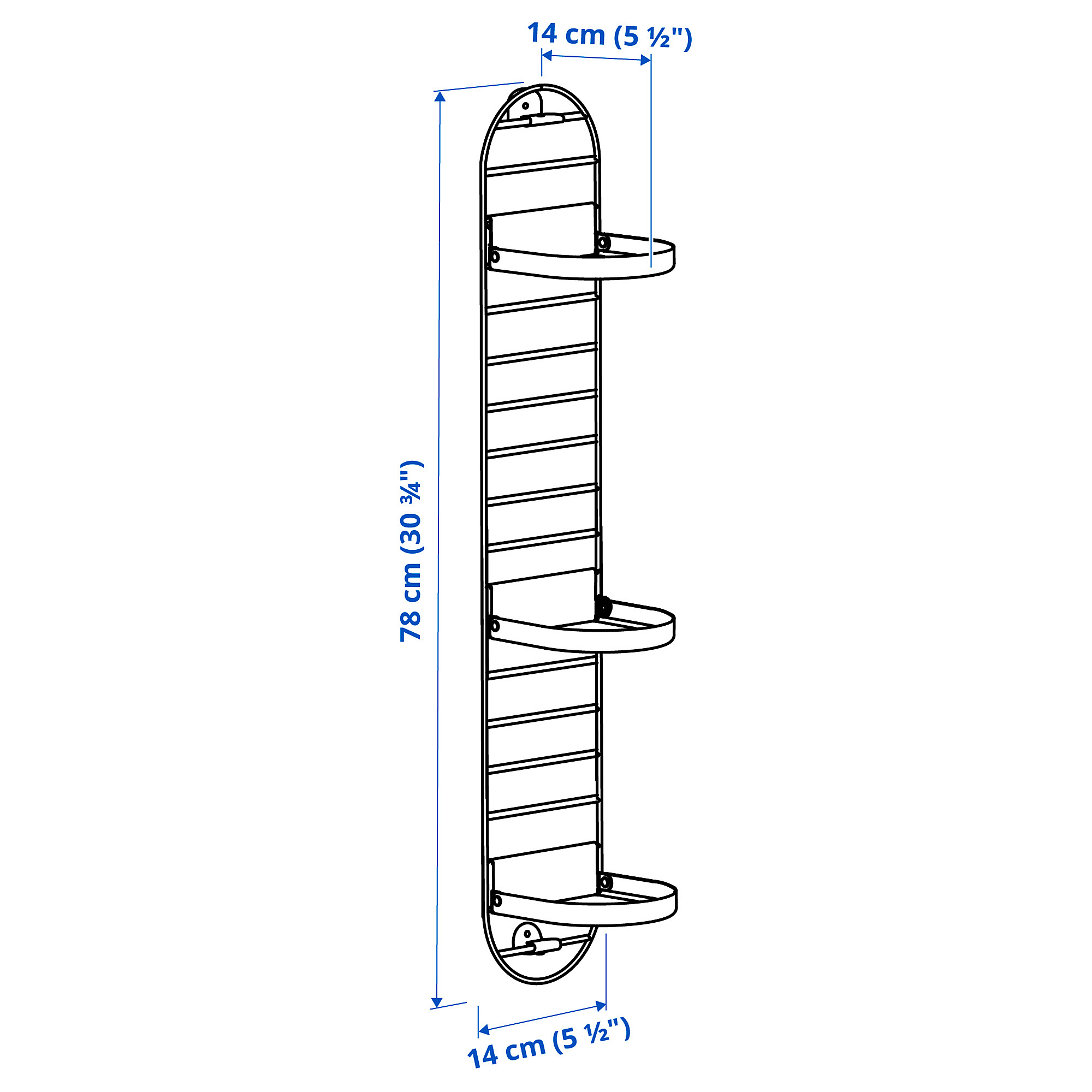 SKUGGRÖNA wall mounted plant stand