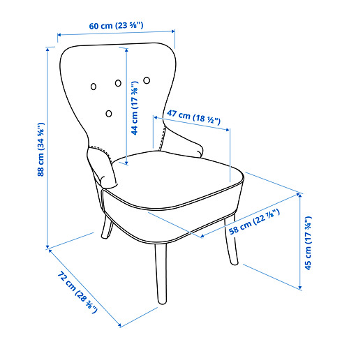 REMSTA - armchair, Hakebo beige | IKEA Taiwan Online - PE783267_S4