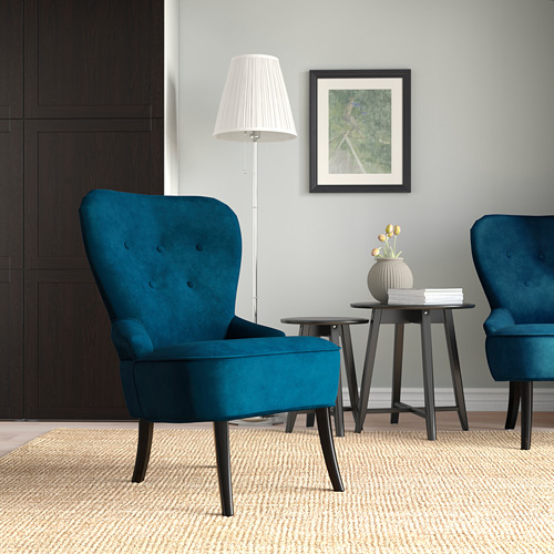 REMSTA - armchair, Djuparp dark green-blue | IKEA Taiwan Online - PE783331_S4