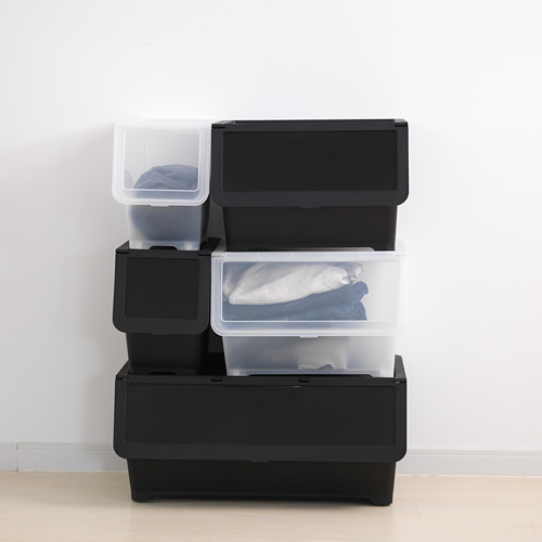 FIRRA - 附蓋收納盒, 黑色 | IKEA 線上購物 - PE623238_S4