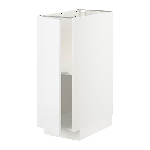 METOD - base cabinet with shelves, white/Ringhult white | IKEA Taiwan Online - PE726718_S4