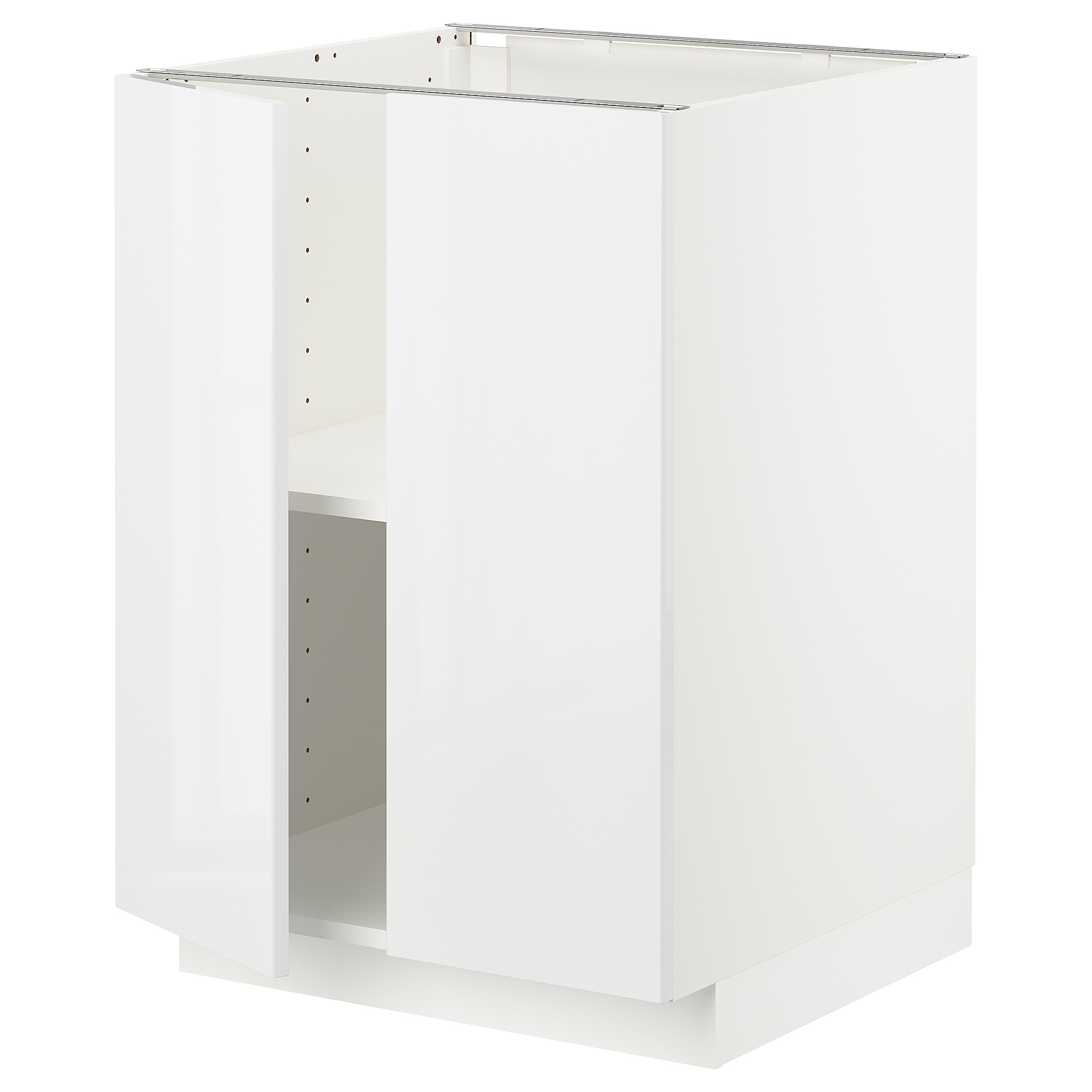 METOD base cabinet with shelves/2 doors