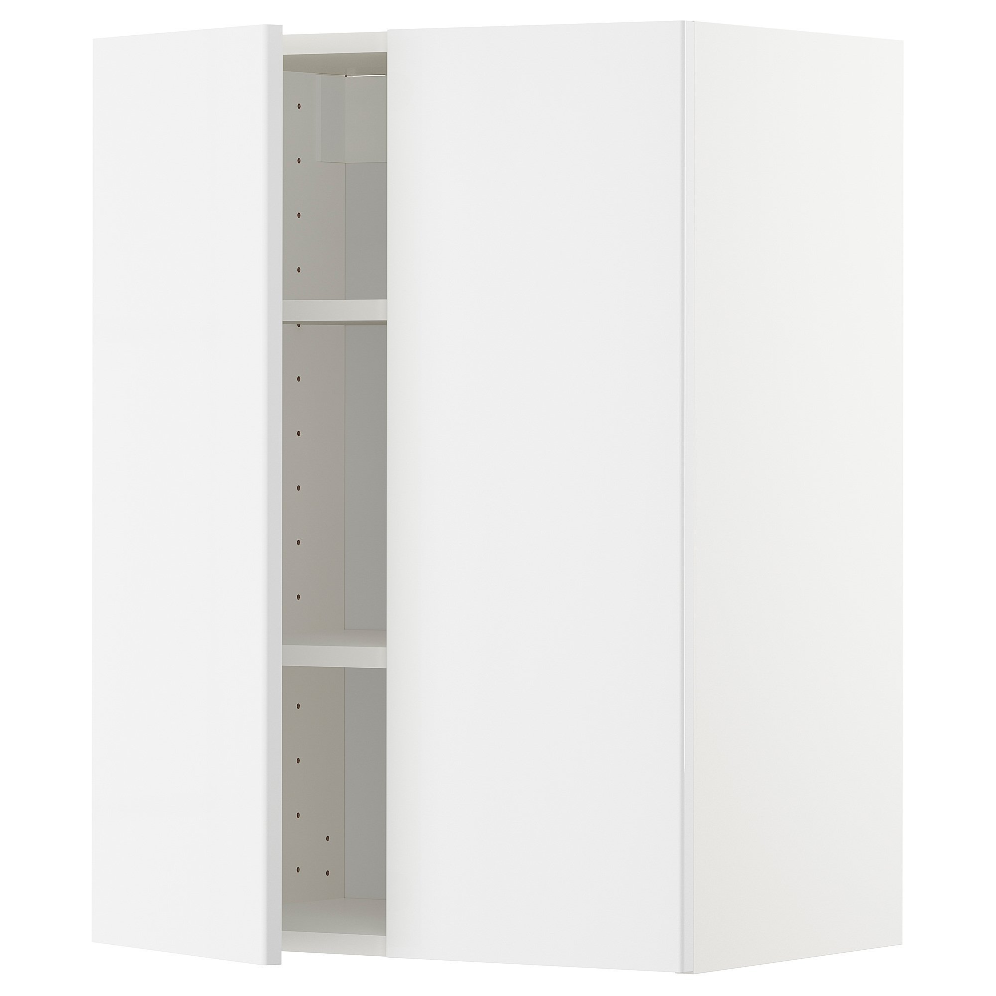 METOD wall cabinet with shelves/2 doors