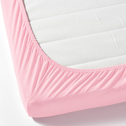 LEN - fitted sheet, white | IKEA Taiwan Online - PE681554_S3