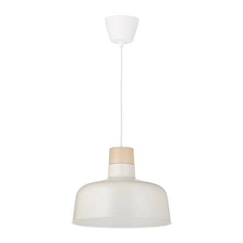 BUNKEFLO - 吊燈, 白色/樺木 | IKEA 線上購物 - PE827313_S4