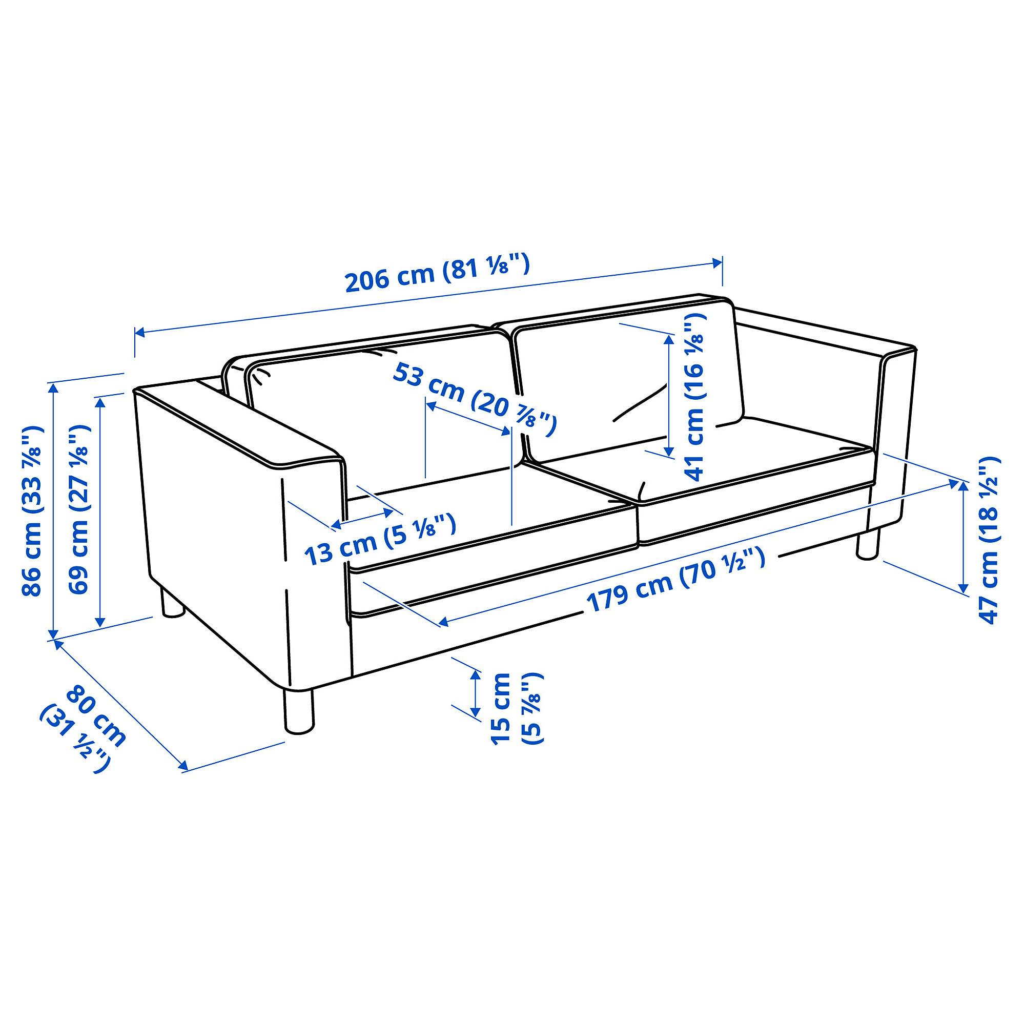 PÄRUP 3-seat sofa