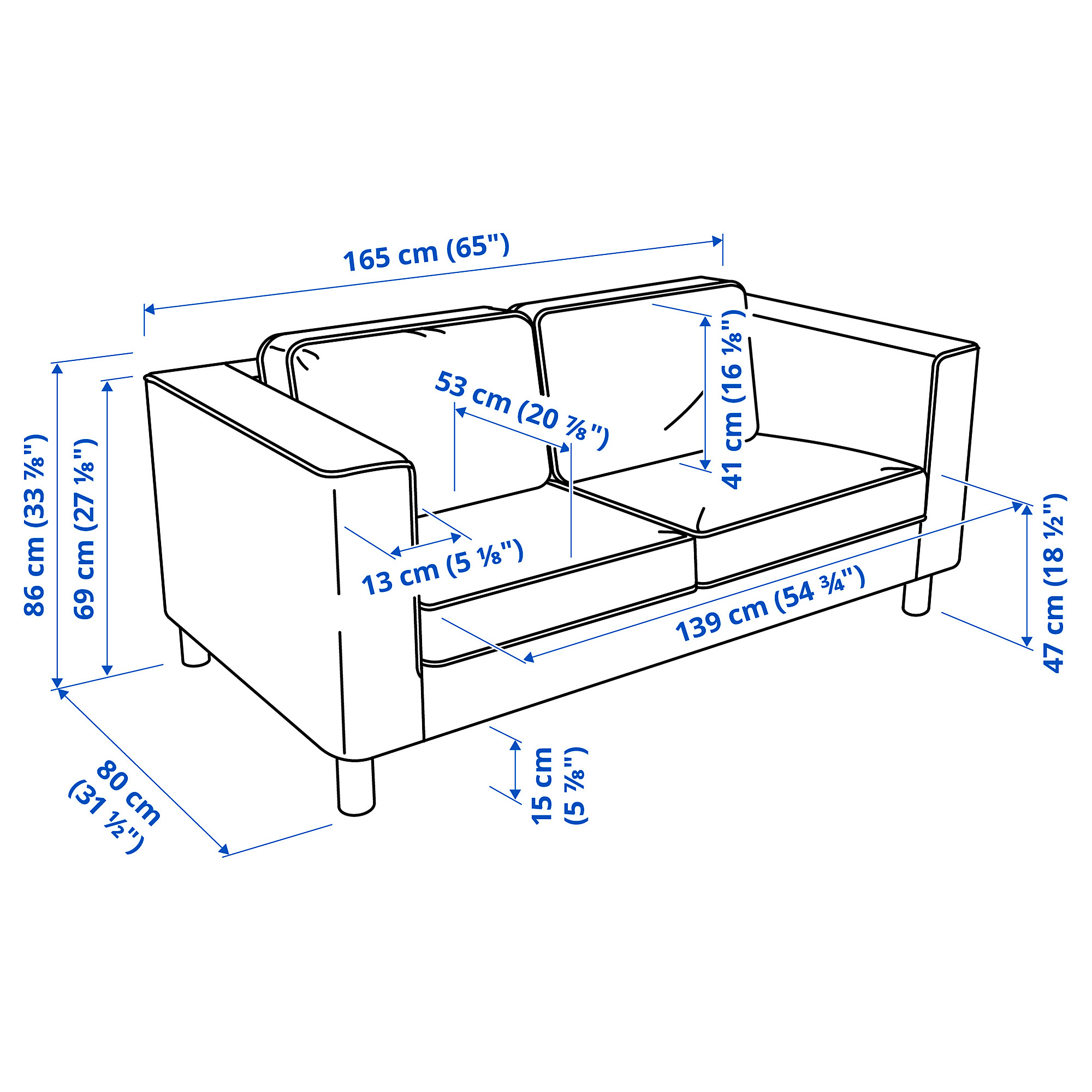 PÄRUP 2-seat sofa