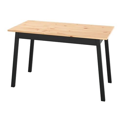 PINNTORP - 桌子，淺棕色/黑色 松木，125x75 公分 | IKEA 線上購物 - E1009583_S4