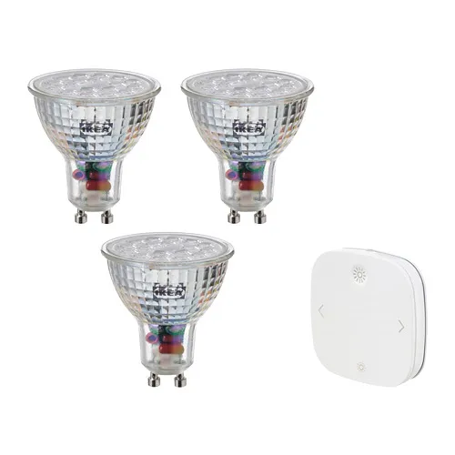 TRÅDFRI - 智慧燈泡附遙控器, 智慧 無線調光/白光光譜, GU10 | IKEA 線上購物 - PE827360_S4