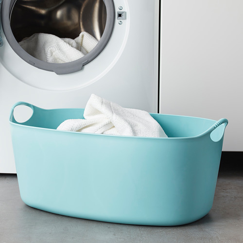 TORKIS - 洗衣籃 室內/戶外用, 藍色 | IKEA 線上購物 - PE654313_S4
