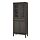 IDANÄS - high cabinet w gls-drs and 1 drawer, dark brown stained, 81x39x211 cm | IKEA Taiwan Online - PE827389_S1