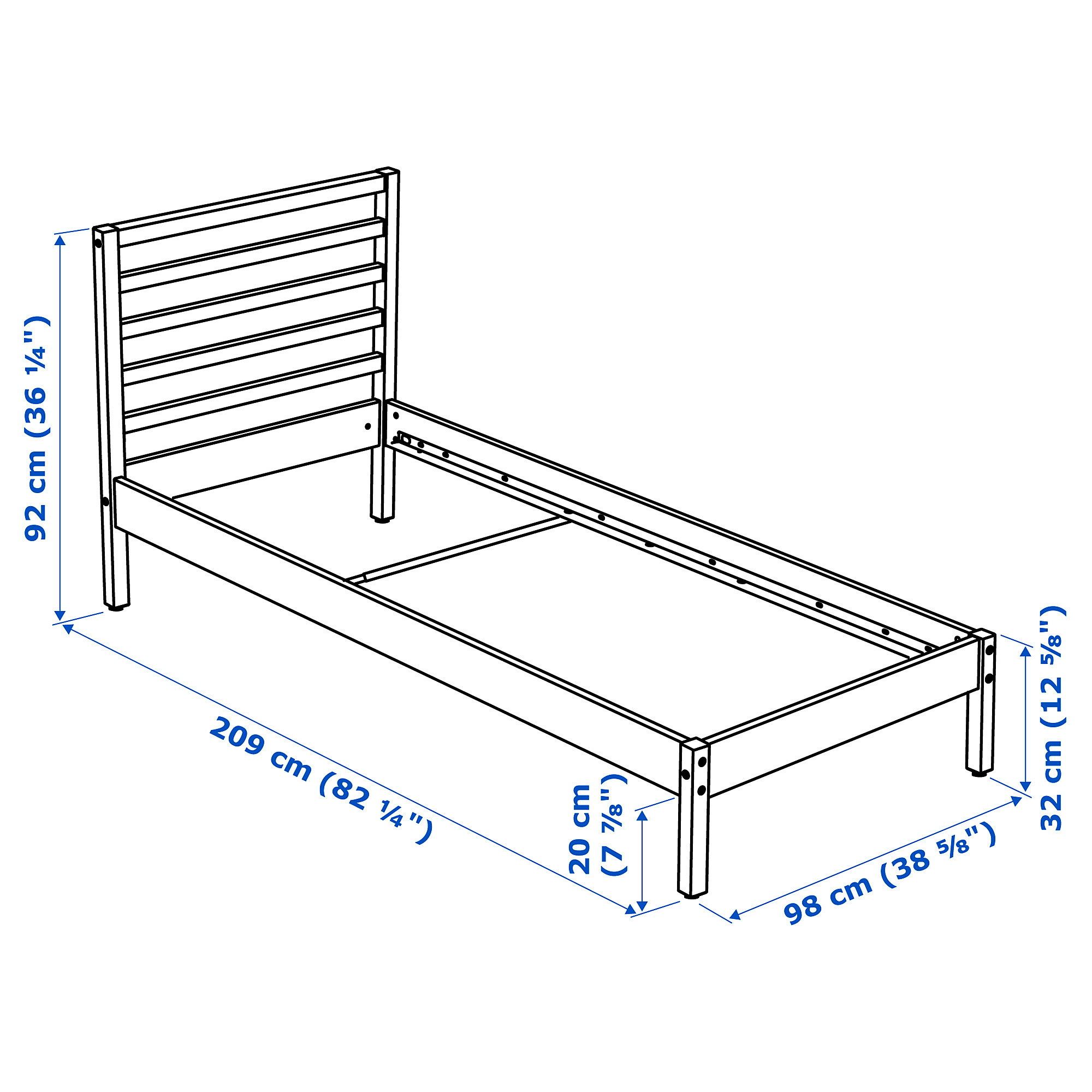 TARVA bed frame