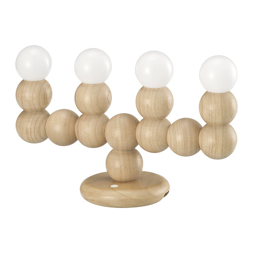 STRÅLA - LED candelabra, wood battery-operated | IKEA Taiwan Online - PE972099_S4