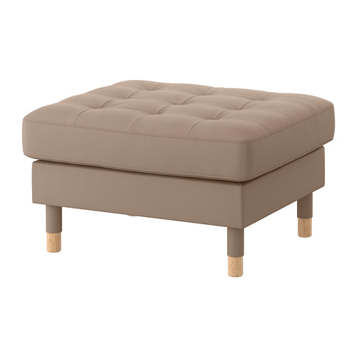 LANDSKRONA - footstool, Grann/Bomstad dark beige/wood | IKEA Taiwan Online - PE684285_S4