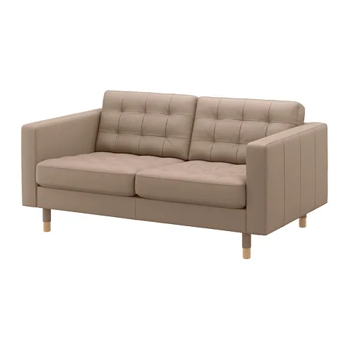 LANDSKRONA - 2-seat sofa, Grann/Bomstad dark beige/wood | IKEA Taiwan Online - PE684289_S4