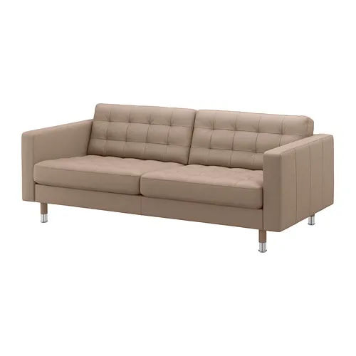 LANDSKRONA - 3-seat sofa, Grann/Bomstad dark beige/metal | IKEA Taiwan Online - PE684292_S4