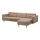 LANDSKRONA - 4-seat sofa, with chaise longue/Grann/Bomstad dark beige/metal | IKEA Taiwan Online - PE684301_S1