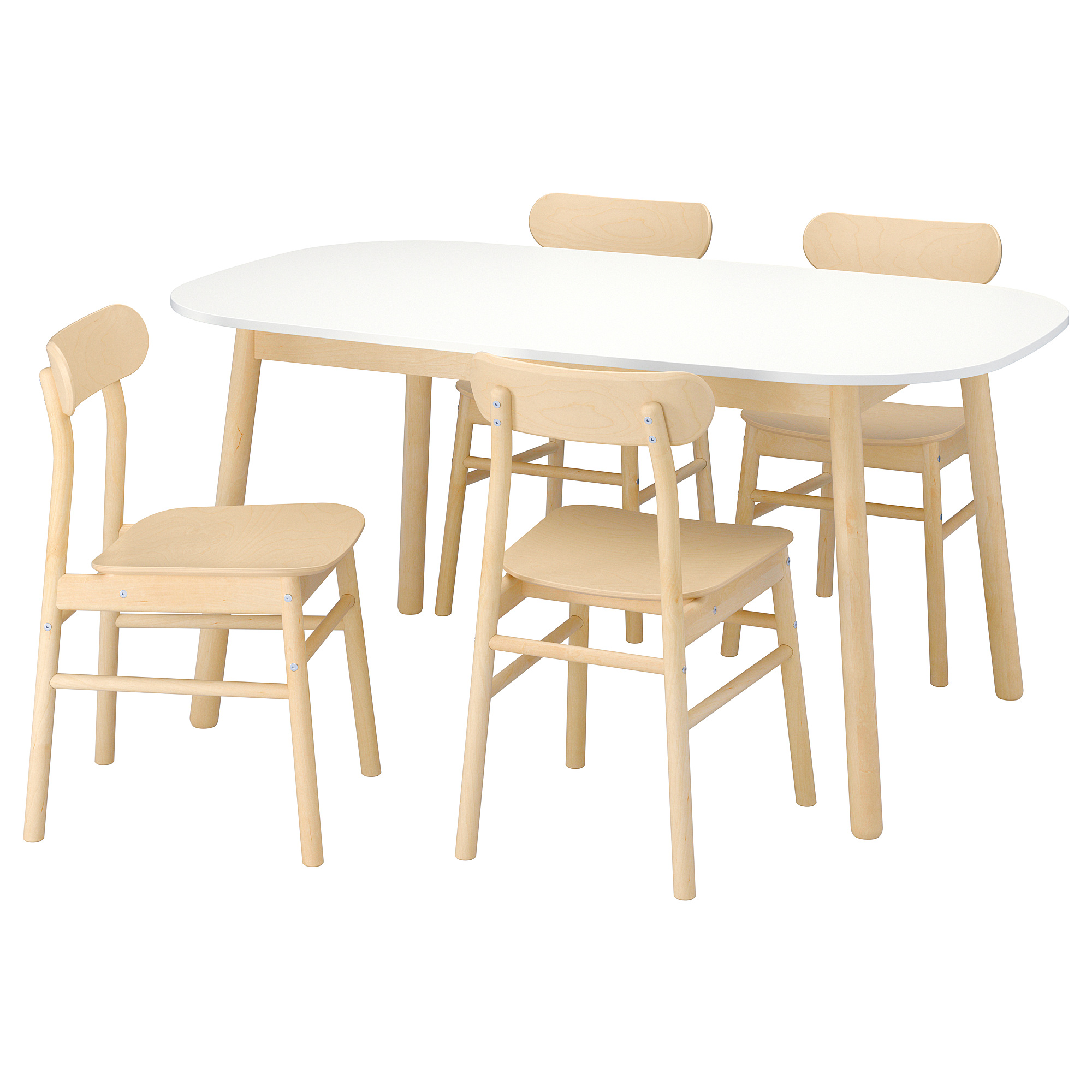 VEDBO/RÖNNINGE table and 4 chairs