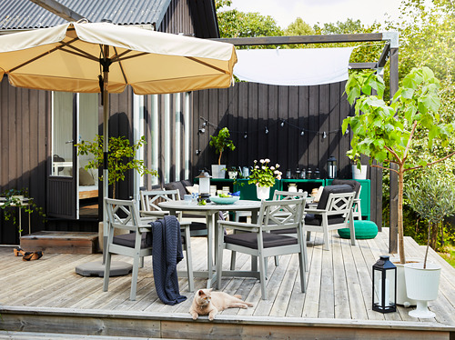 BONDHOLMEN - table, outdoor, grey stained | IKEA Taiwan Online - PH169266_S4