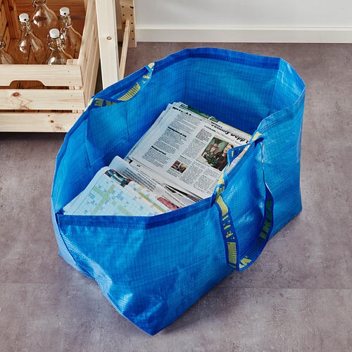 FRAKTA - 環保購物袋, 藍色 | IKEA 線上購物 - PE617660_S4