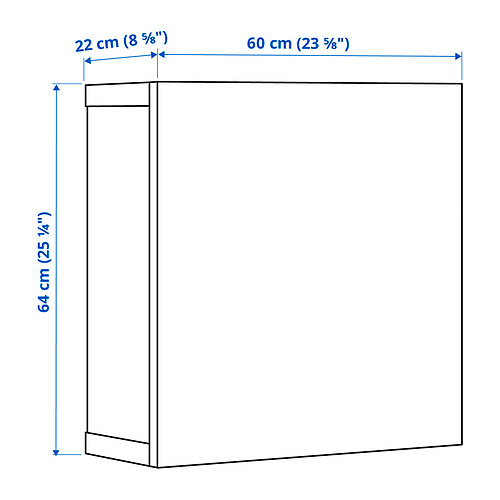 BESTÅ - wall-mounted cabinet combination, white/Hanviken white | IKEA Taiwan Online - PE869792_S4