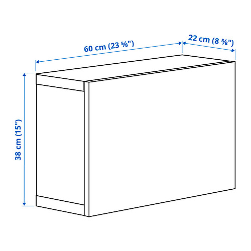 BESTÅ - shelf unit with door, black-brown/Selsviken high-gloss/brown | IKEA Taiwan Online - PE869797_S4