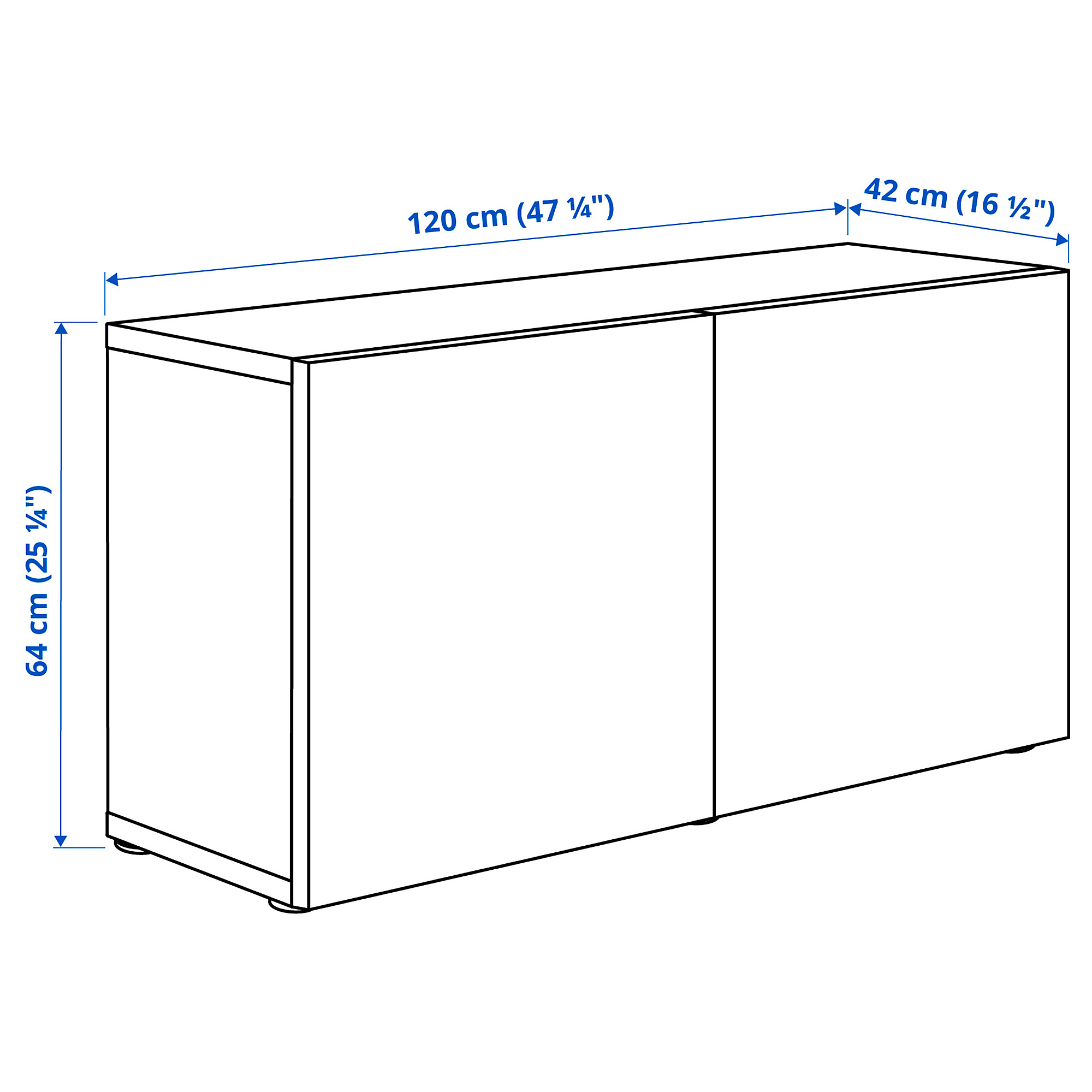 BESTÅ wall-mounted cabinet combination