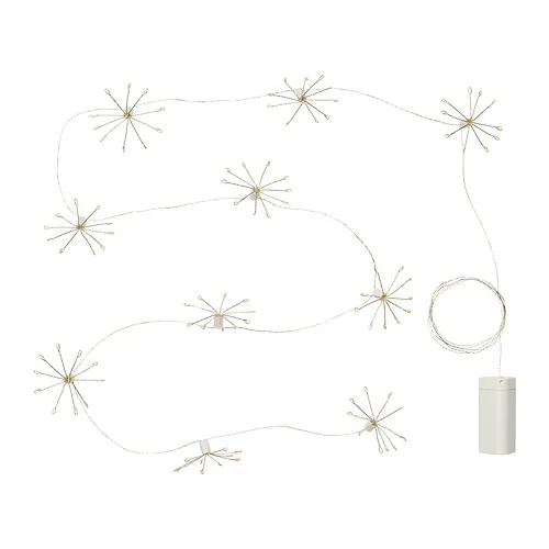 STRÅLA - LED裝飾燈串/10個燈泡, 花火/電池式 | IKEA 線上購物 - PE972121_S4