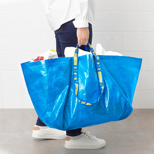 FRAKTA - 環保購物袋, 藍色 | IKEA 線上購物 - PE649961_S4