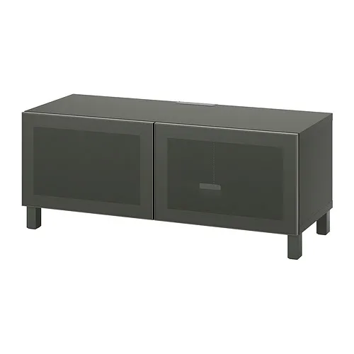 BESTÅ - 電視櫃附門板, 深灰色/Mörtviken/Stubbarp 深灰色, 120x42x48 公分 | IKEA 線上購物 - PE909077_S4