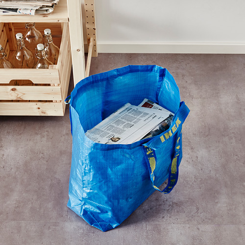 FRAKTA - 環保購物袋, 藍色 | IKEA 線上購物 - PE617663_S4
