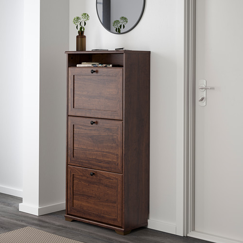 BRUSALI shoe cabinet with 3 compartments