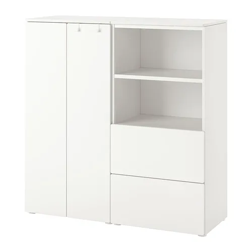 SMÅSTAD/PLATSA - 收納組合, 白色/白色, 120x42x123 公分 | IKEA 線上購物 - PE827533_S4