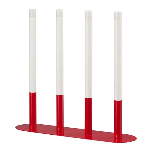 STRÅLA - LED candelabra, candle-shaped battery-operated/red | IKEA Taiwan Online - PE972186_S4