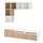 BESTÅ/EKET - cabinet combination for TV, white/white stained oak effect | IKEA Taiwan Online - PE726941_S1
