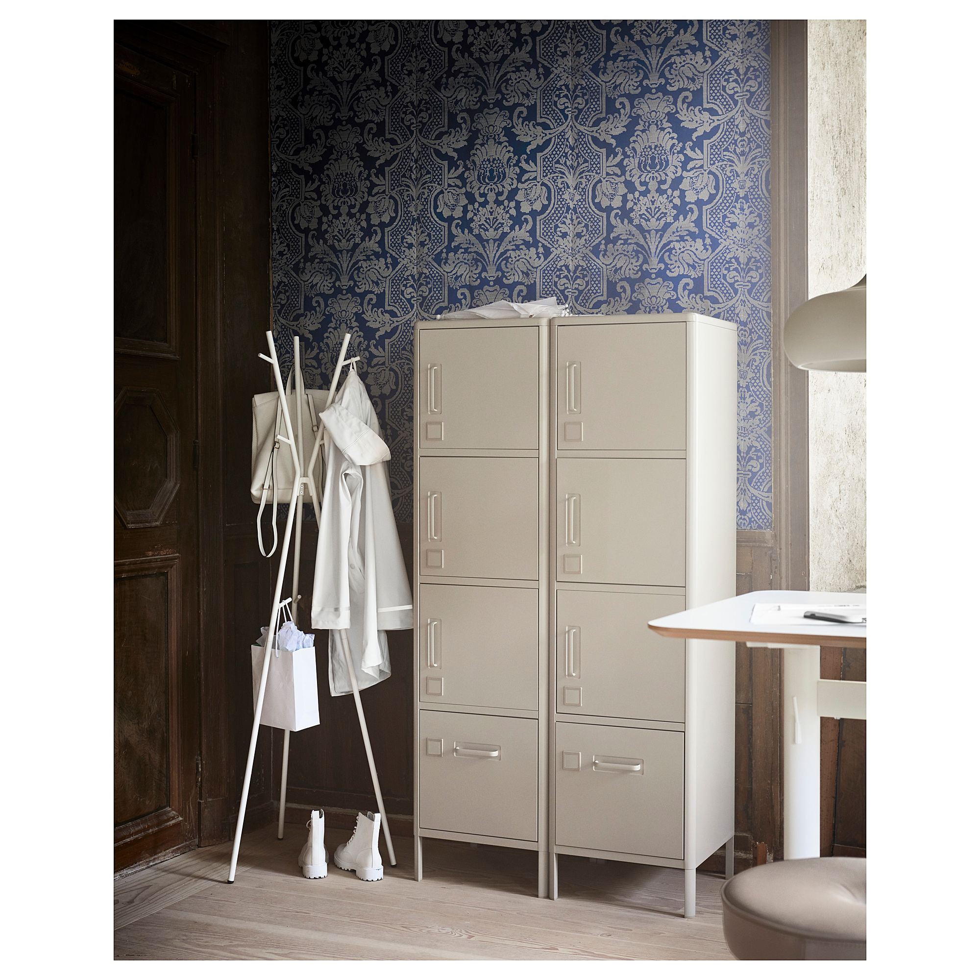 IDÅSEN high cabinet with drawer and doors