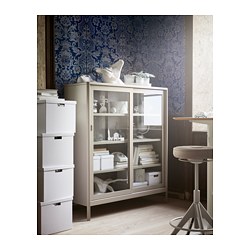 IDÅSEN - cabinet with sliding glass doors, dark grey | IKEA Taiwan Online - PE831809_S3