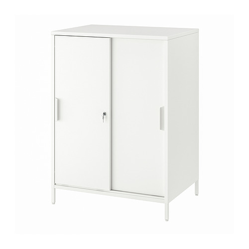 TROTTEN - 滑門收納櫃, 白色, 80x55x110 公分 | IKEA 線上購物 - PE827582_S4