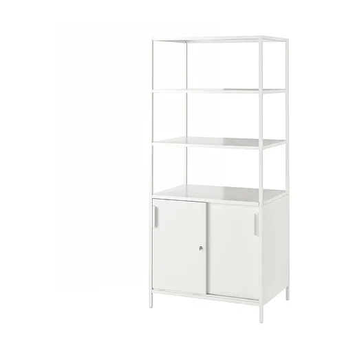 TROTTEN - 滑門收納櫃, 白色, 80x55x180 公分 | IKEA 線上購物 - PE827584_S4